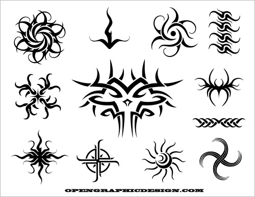 Enjoy the tribal drawings and please share your tattoo graphics if you have 