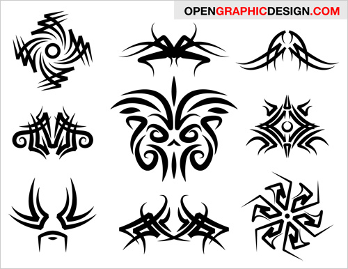 Free Tribal Art Graphics Vector EPS